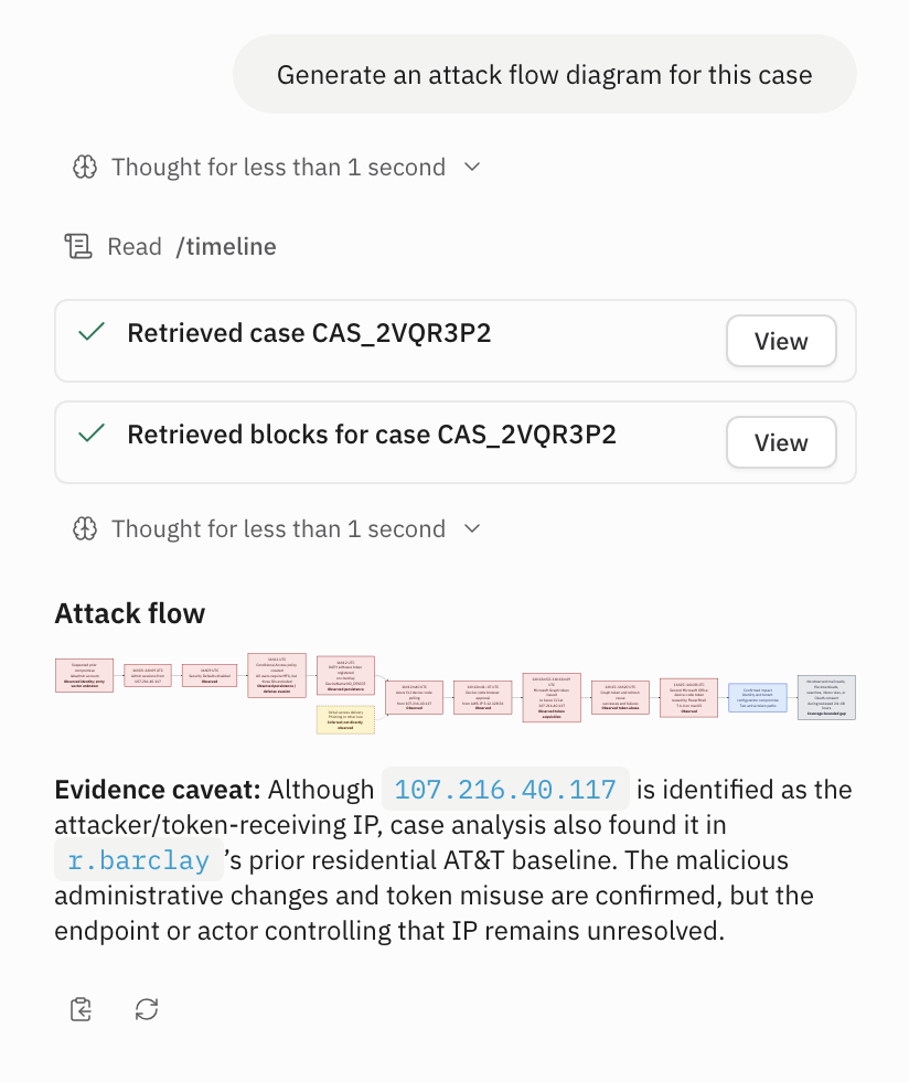 Simba chat panel showing an interpretation and the Write a message field